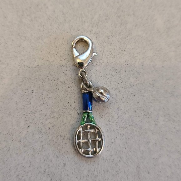 Tennis Racket & Ball Charm for Charm Bracelet - Picture 3 of 5